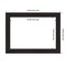 Furniture Espresso Narrow Framed Dry Erase Magnetic Board